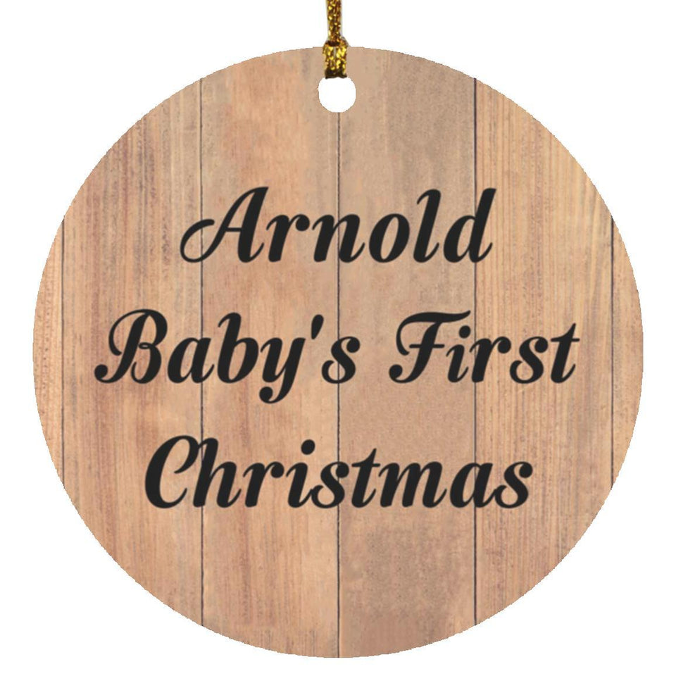 Arnold Baby's First Christmas - Circle Ornament C