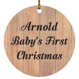 Arnold Baby's First Christmas - Circle Ornament C