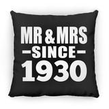 94th Anniversary Mr & Mrs Since 1930 - Throw Pillow Black