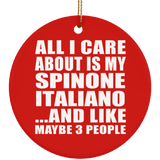 All I Care About Is My Spinone Italiano - Circle Ornament