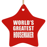 World's Greatest Housemaker - Star Ornament