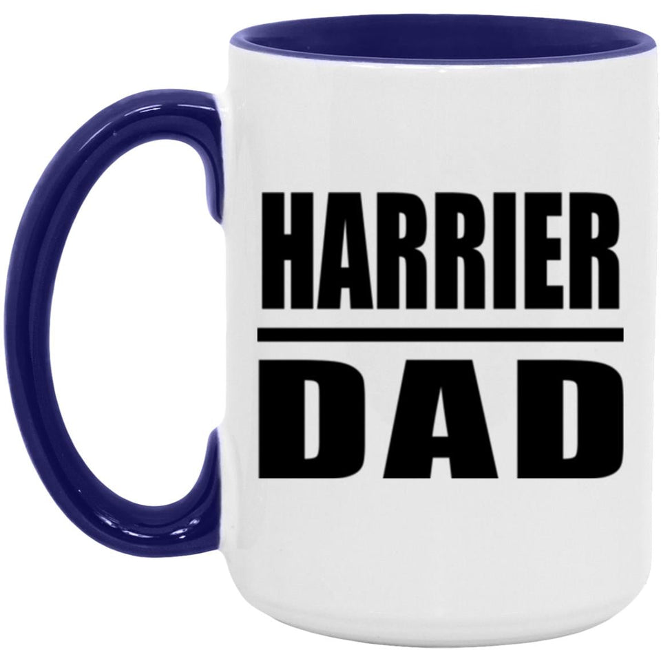 Harrier Dad - 15oz Accent Mug Purple