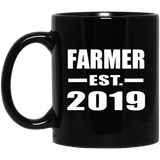 Farmer Established EST. 2019 - 11oz Coffee Mug Black