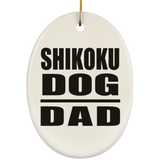 Shikoku Dog Dad - Oval Ornament
