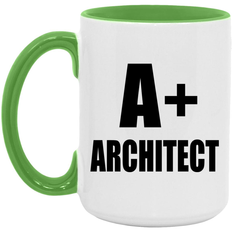 A+ Architect - 15oz Accent Mug Green