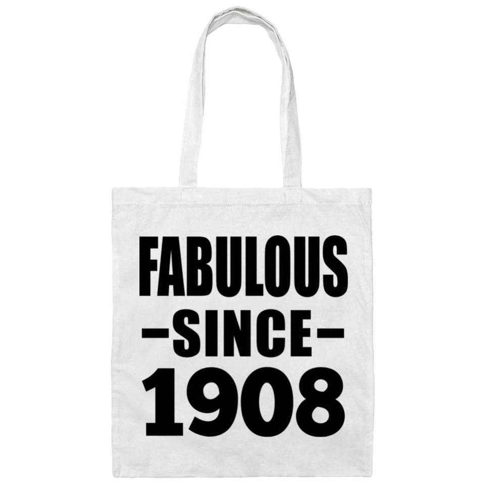 116th Birthday Fabulous Since 1908 - Tote Bag White