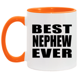 Best Nephew Ever - 11oz Accent Mug Orange