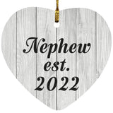 Nephew Established Est. 2022 - Heart Ornament F