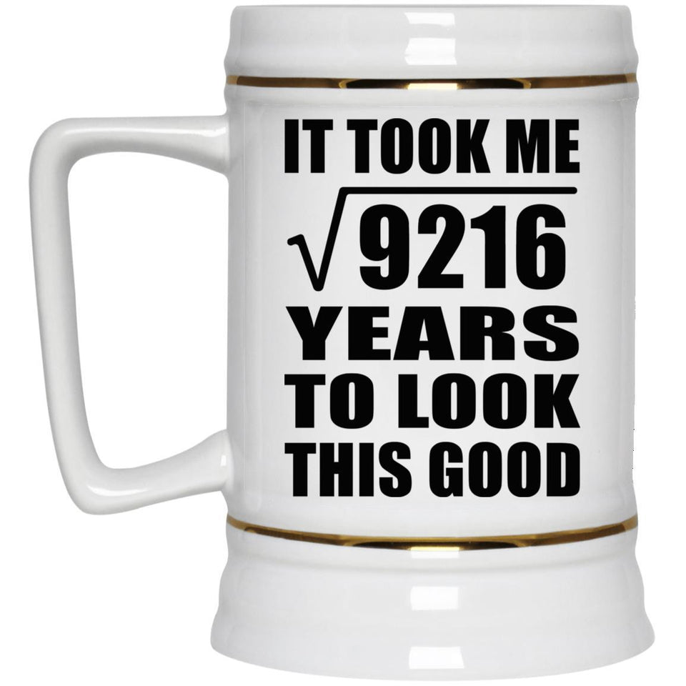 96th Birthday Took Square Root of 9216 Years To Look Good - Beer Stein