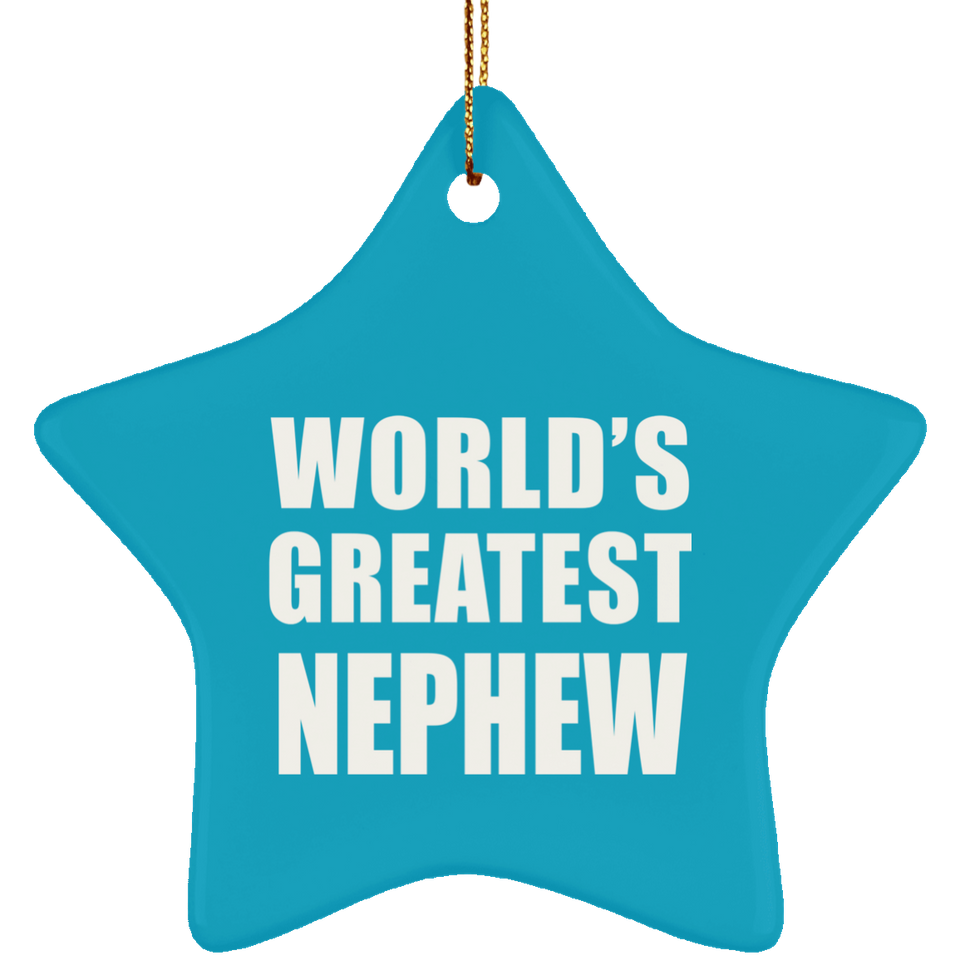 World's Greatest Nephew - Star Ornament