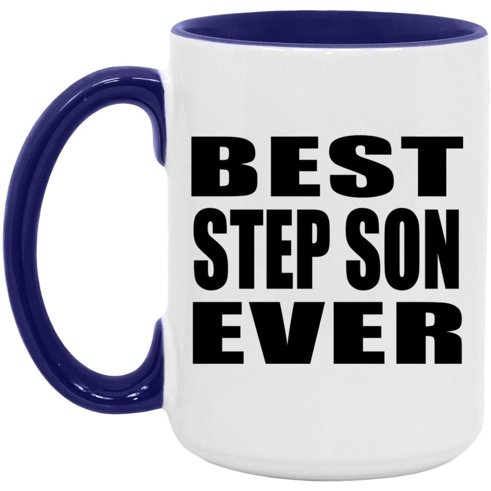 Best Step Son Ever - 15oz Accent Mug Purple