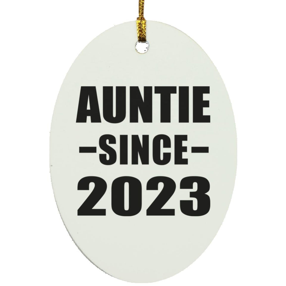 Auntie Since 2023 - Oval Ornament