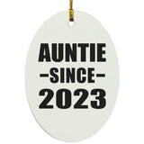 Auntie Since 2023 - Oval Ornament