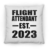 Flight Attendant Established EST. 2023 - Throw Pillow