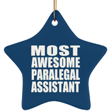 Most Awesome Paralegal Assistant - Star Ornament