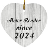 Meter Reader Since 2024 - Heart Ornament F