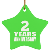 2nd Anniversary 2 Years - Star Ornament