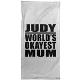 Judy World's Okayest Mum - Hand Towel