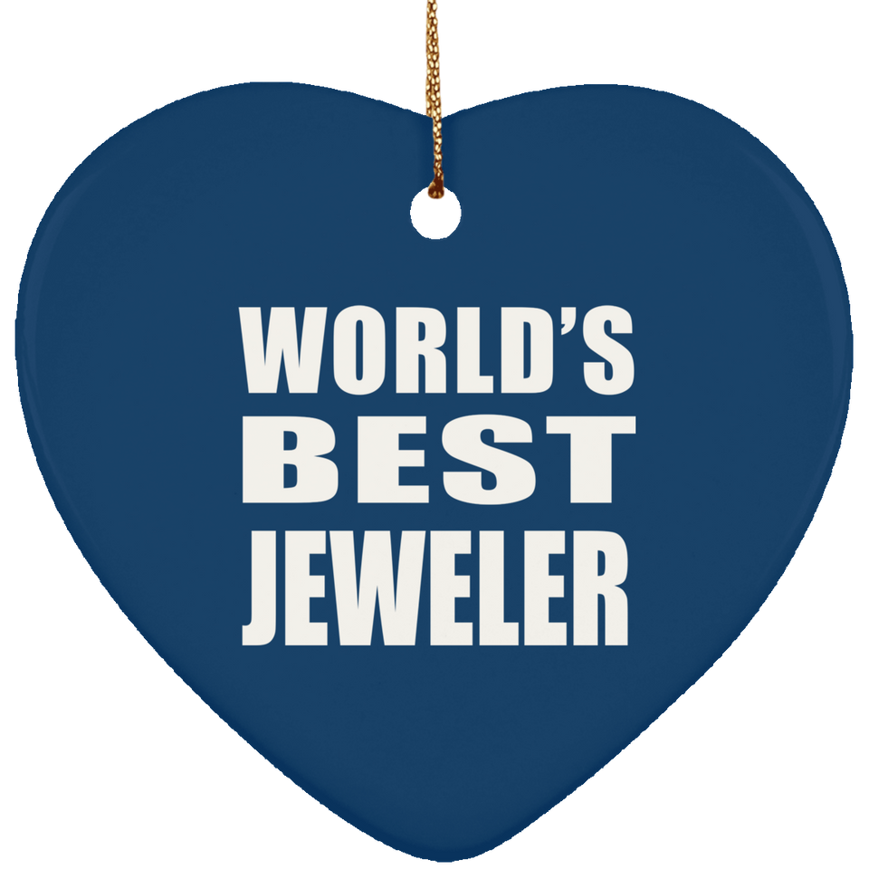 World's Best Jeweler - Heart Ornament