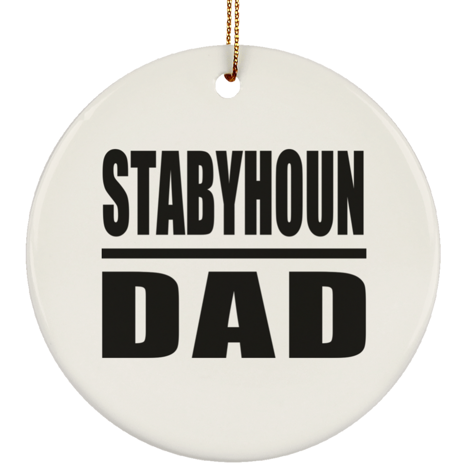 Stabyhoun Dad - Circle Ornament
