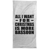 All I Want For Christmas Is More Bassoon - Hand Towel