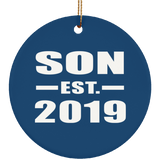 Son Established EST. 2019 - Circle Ornament