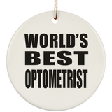 World's Best Optometrist - Circle Ornament