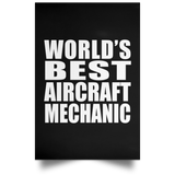 World's Best Aircraft Mechanic - Poster Portrait