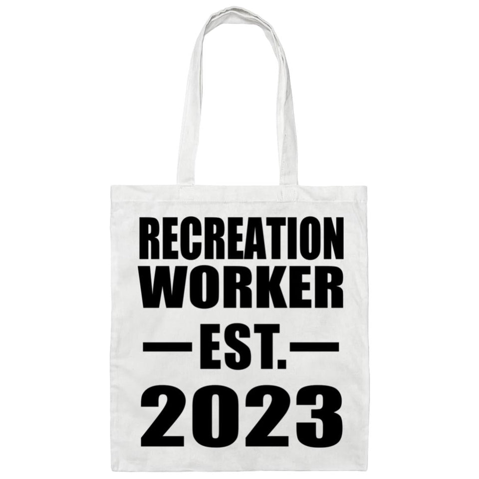 Recreation Worker Established EST. 2023 - Tote Bag White