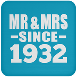 92nd Anniversary Mr & Mrs Since 1932 - Drink Coaster