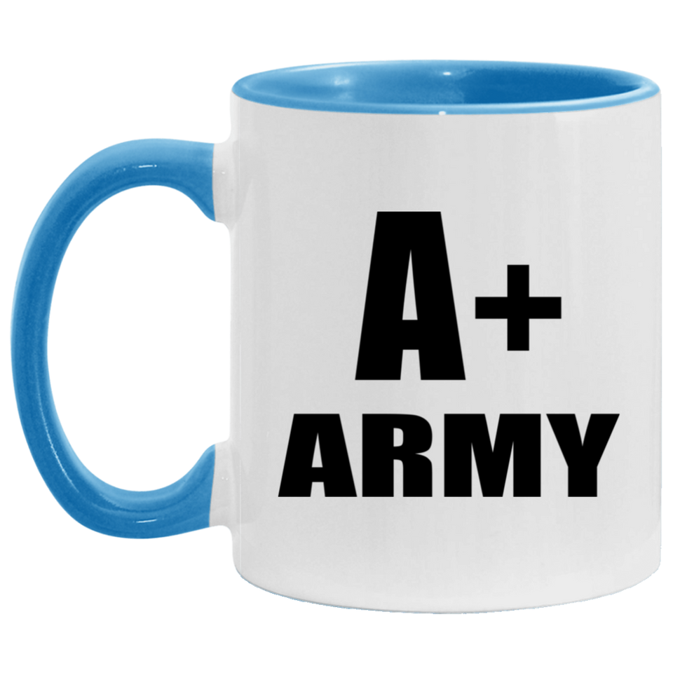 A+ Army - 11oz Accent Mug Blue