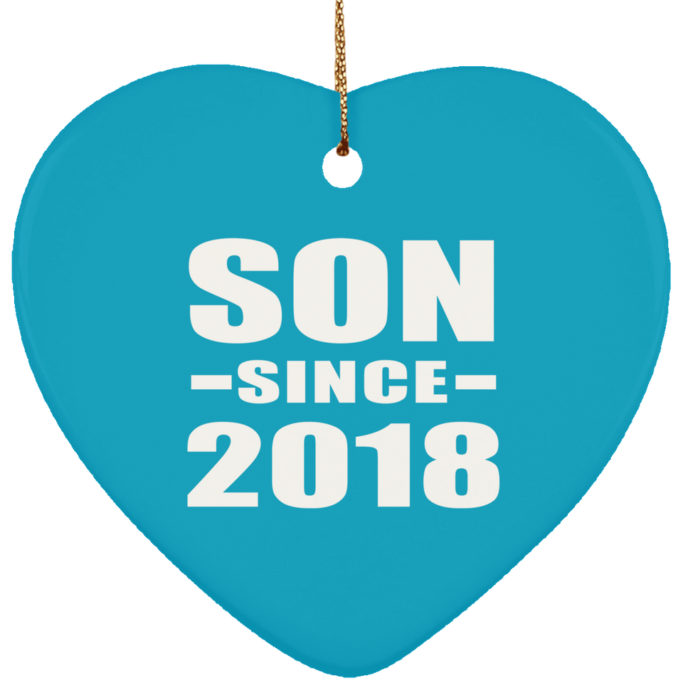 Son Since 2018 - Heart Ornament
