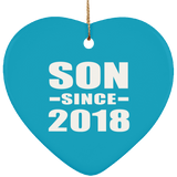 Son Since 2018 - Heart Ornament