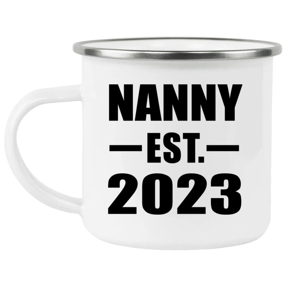 Nanny Established EST. 2023 - 12oz Camping Mug