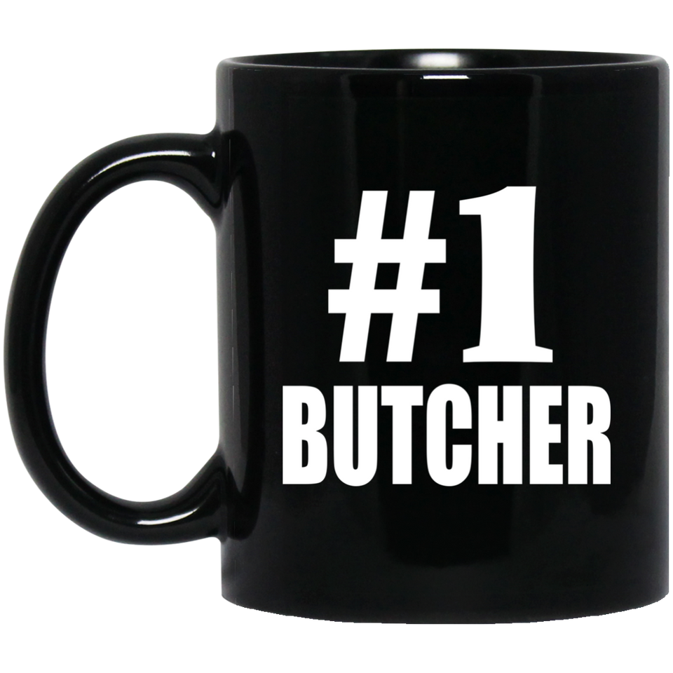 Number One #1 Butcher - 11 Oz Coffee Mug Black