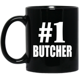 Number One #1 Butcher - 11 Oz Coffee Mug Black