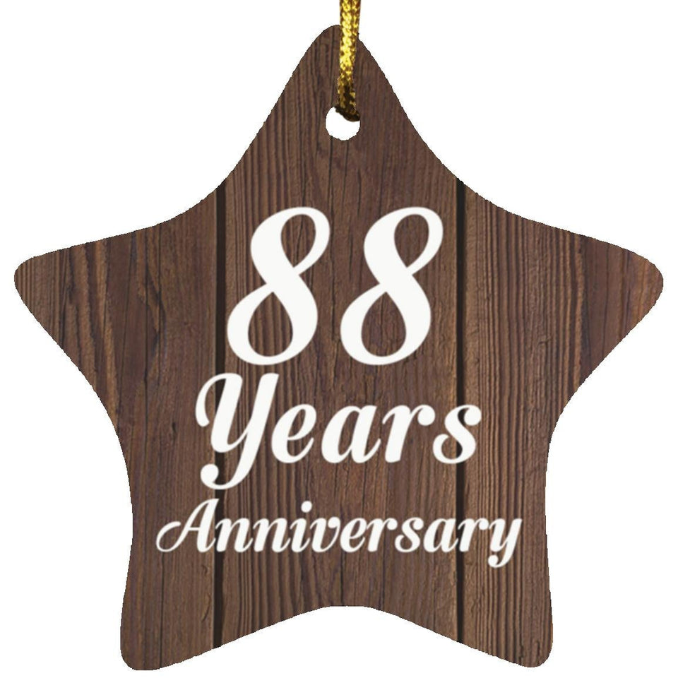 88th Anniversary 88 Years Anniversary - Star Ornament D