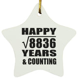 Happy 94th Anniversary Square Root of 8836 Years & Counting - Star Ornament