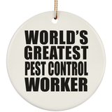World's Greatest Pest Control Worker - Circle Ornament