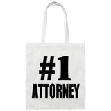 Number One #1 Attorney - Tote Bag White
