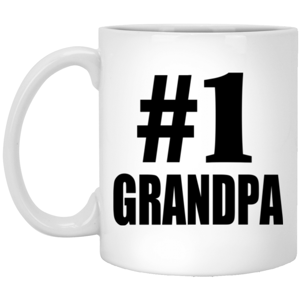 Number One #1 Grandpa - 11 Oz Coffee Mug