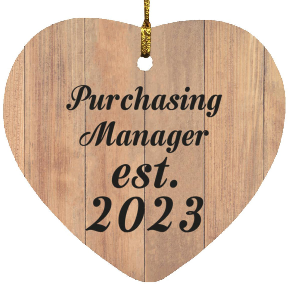 Purchasing Manager Established Est. 2023 - Heart Ornament C