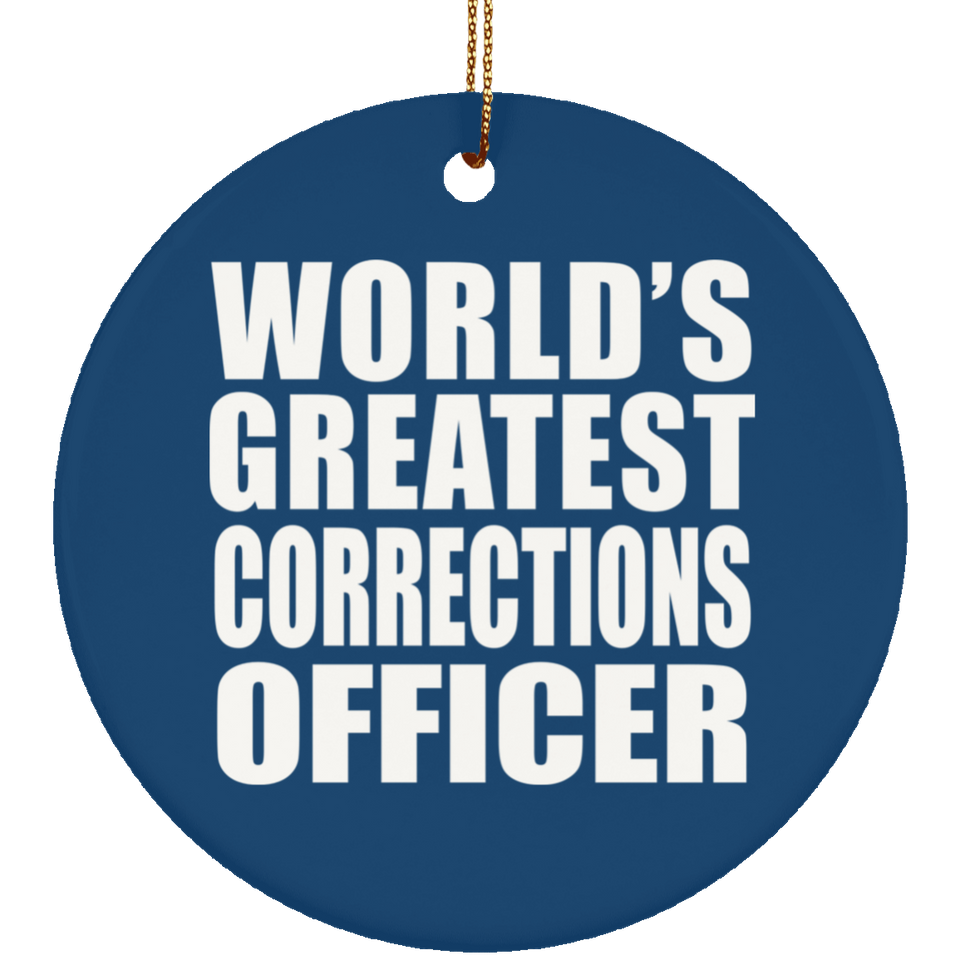 World's Greatest Corrections Officer - Circle Ornament