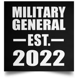 Military General Established EST. 2022 - Poster Square