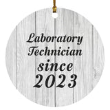 Laboratory Technician Since 2023 - Circle Ornament F
