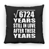 82nd Anniversary Square Root of 6724 Years Still In Love - Throw Pillow Black