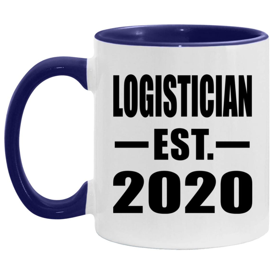 Logistician Established EST. 2020 - 11oz Accent Mug Purple