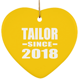Tailor Since 2018 - Heart Ornament