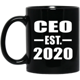 CEO Established EST. 2020 - 11oz Coffee Mug Black
