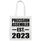 Precision Assembler Established EST. 2023 - Tote Bag White
